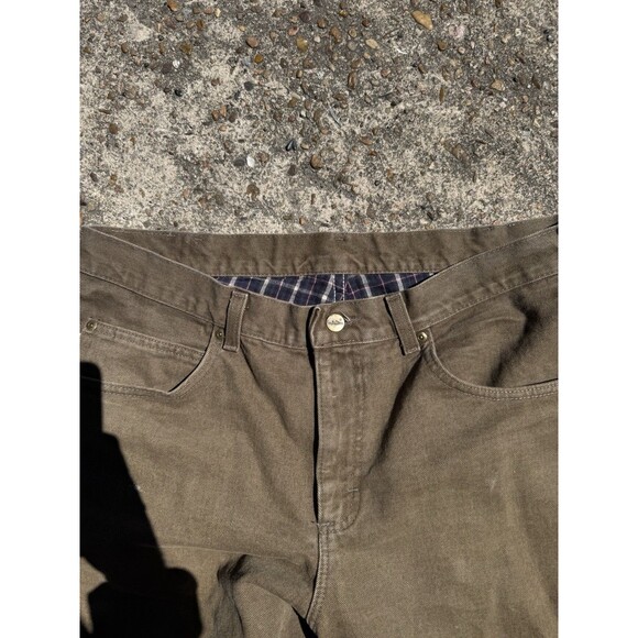 LL Bean Jeans Flannel Lined Men's Size 38x32 100% Cotton Natural Fit High Rise - Picture 2 of 7
